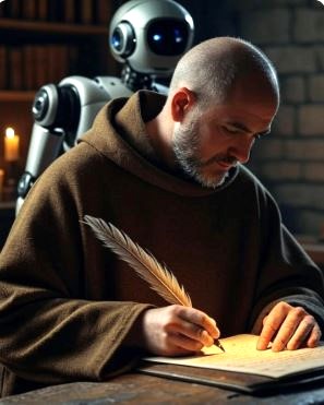 Monk and AI Robot.JPG